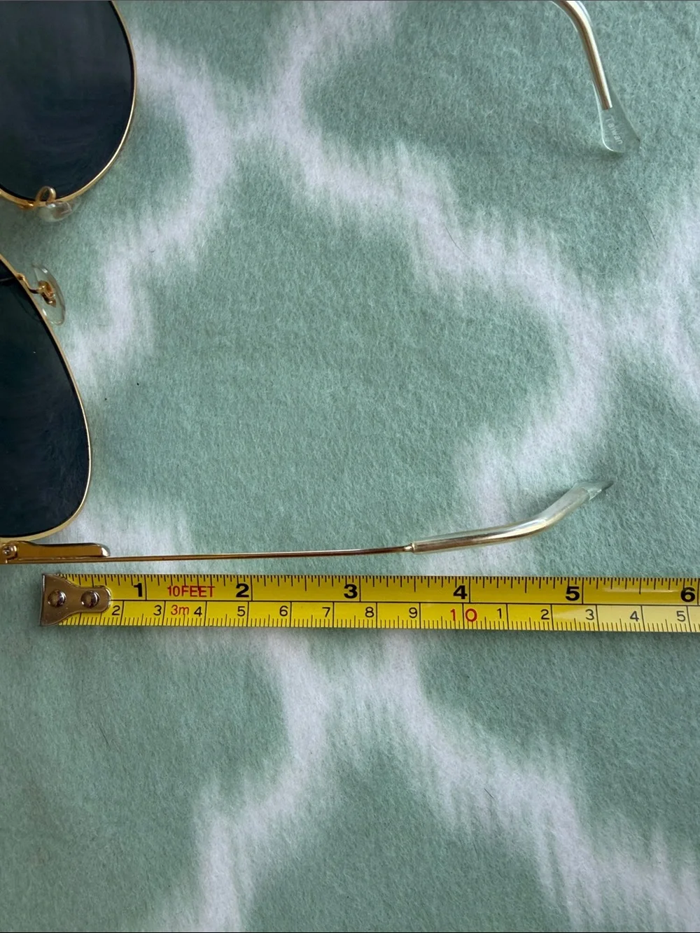 Vintage Bushnell Pilot Aviator Shooting Sunglasses Gold Frame Dark Lenses / Case